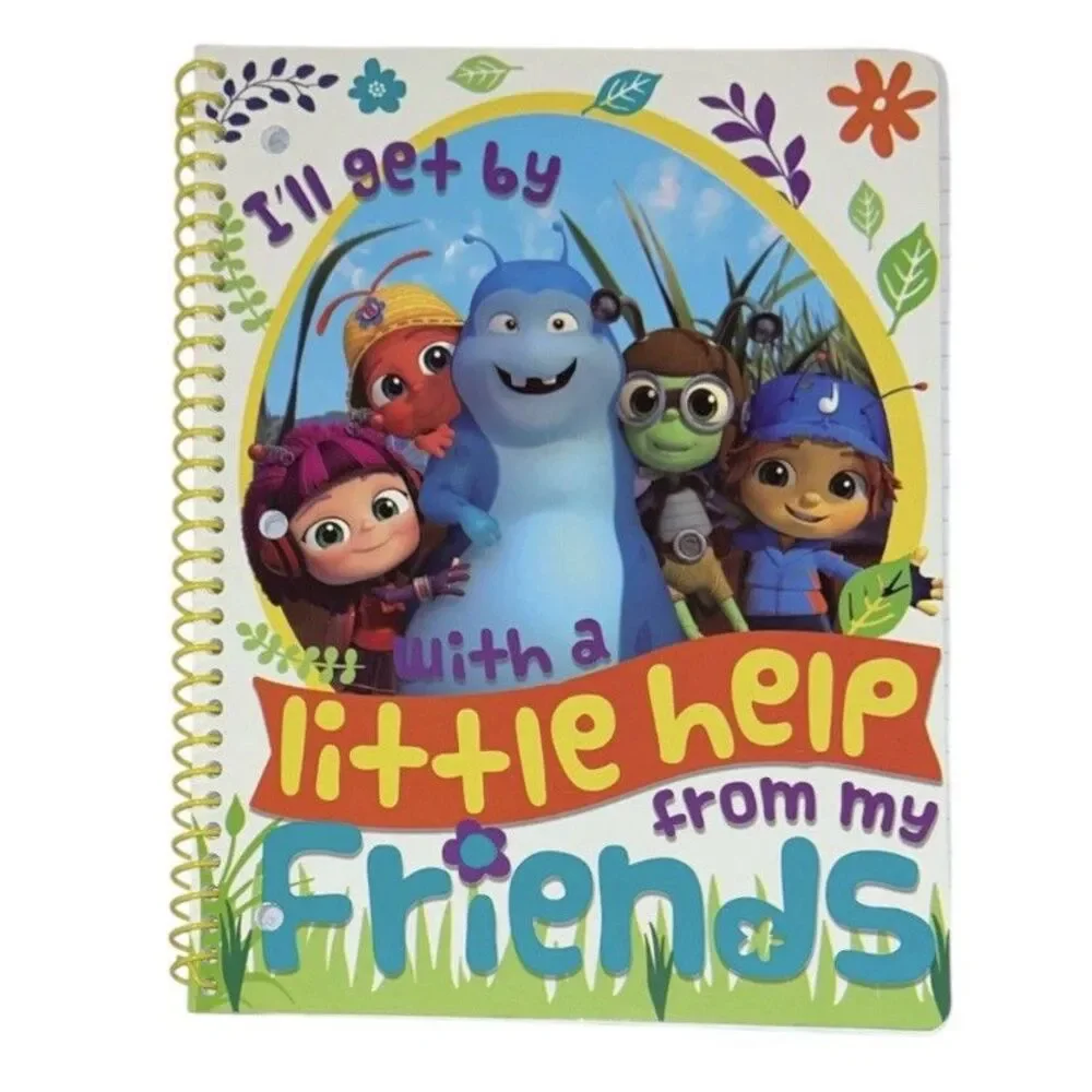 Disney Beat Bugs Wide Ruled Spiral Notebook 70 Sheets